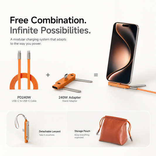 MagLink | Magnetic phone charging 2 in 1 cable and stand