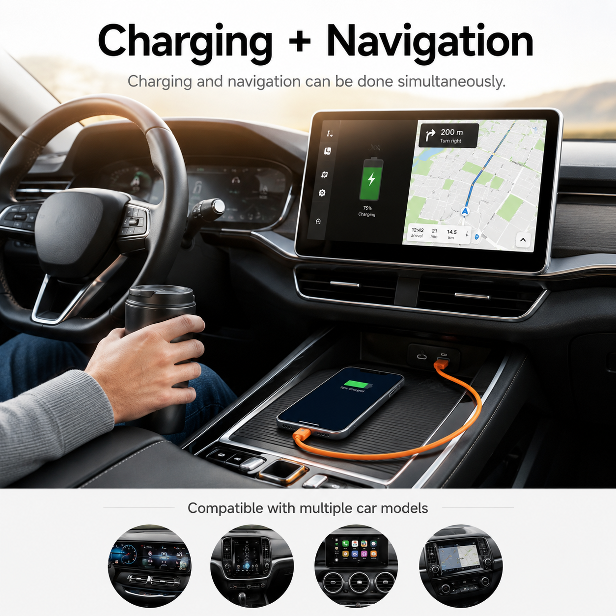 MagLink | Magnetic phone charging 2 in 1 cable and stand